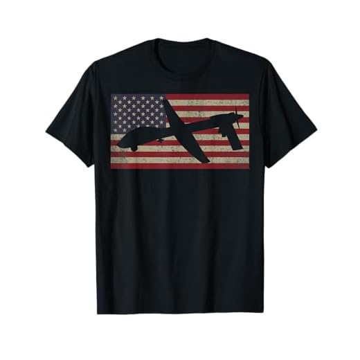 MQ-1C Gray Eagle Combat UAV Drone USA Flag T-Shirt Gift