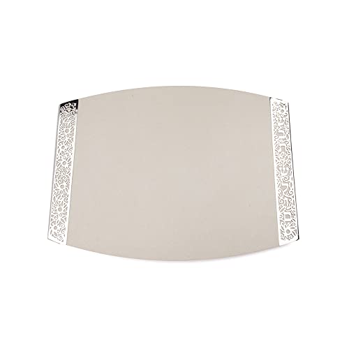 Tabla de cortar rectangular de cerámica blanca EMANUEL miniatura 1
