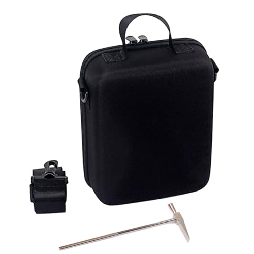 TIDTALEO カリンバケース ショルダー付き調節可能ストラップ 耐衝撃保護バッグ 黒 軽量ポータブル 収納用 旅行 アウトドア演奏対応