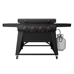 Camp Chef Gridiron 36 - Outdoor Griddle Grill with Flamethrower Ignition & Hidden Grease Catcher - Premium Flat Top Grill for Outdoor Cooking Camp Chef Gridiron 36 Outdoor Griddle Grill with Flamethrower Ignition Hidden Grease Catcher Premium Flat Top Grill for Outdoor Cooking