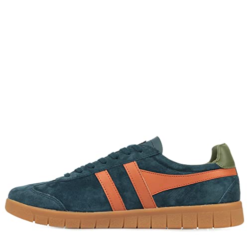 Image of Gola Men's Hurricane Suede Navy /Moody Orange /Khaki /Gum 10 M