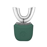 SHINLY U-förmige Schallzahnbürste mit 360° Reinigung und 4 Modi, IPX7 wasserdicht, Silikonkopf,...