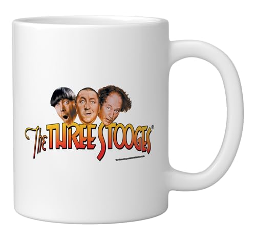 Taza cerámica The Three Stooges 11 onzas blanca miniatura 2