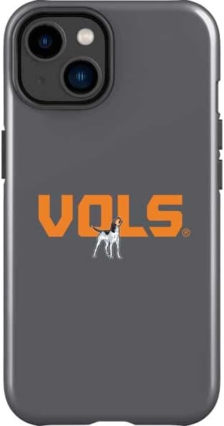 Skinit Impact Phone Case Compatible with iPhone 14 Plus - Officially Licensed University of Tennessee-Knoxville T Logo Vols on Gray Design