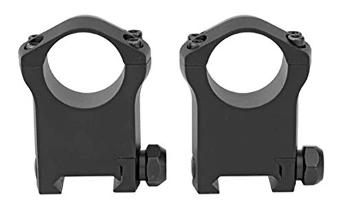 WARNE 7204M Mountain Tech Scope Mounts, 7075/T6 Aluminium, Fits Picatinny Rails, 1 inch Scope Rings, Ultra High Matte