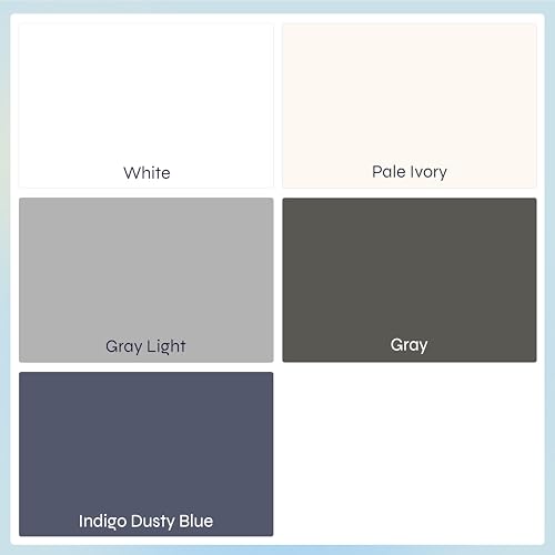 California Design Den 2 Pack XL Twin Fitted Sheet Only - Soft 400 Thread Count Sateen, Natural 100% Cotton Twin XL Deep Pocket Fitted Sheets, No-Pop Off Elastic, Cool and Durable - Indigo Dusty Blue