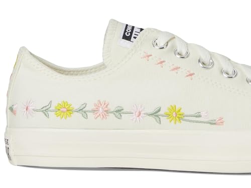 Image of Converse Unisex Chuck Taylor All Star Low Top Sneaker Egret /Foothill Green Men 8.5 Women 10.5 M
