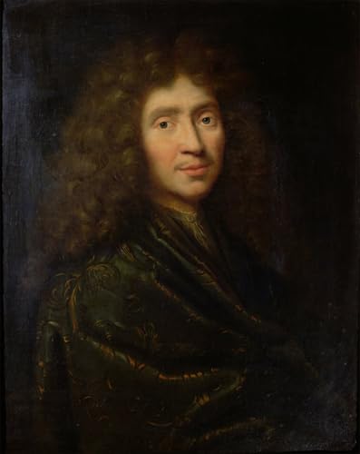 Lienzo decorativo con Retrato de Moliere 60x90cm, ideal para el diseño elegante del hogar.