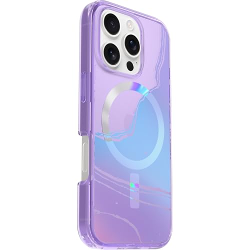 Image of OtterBox iPhone 16 Pro Symmetry Series Clear Case - Galactic Dreaming Purple - Ultra-Thin, Sleek iPhone Case, Glossy & Shiny iPhone Case