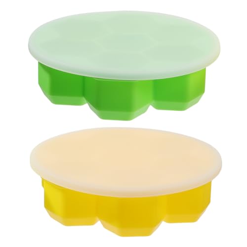 Cubiteras de silicona con tapa hexagonal 2 piezas miniatura 1