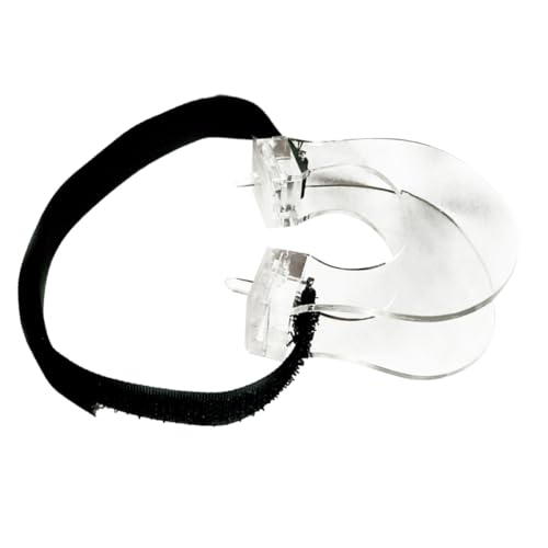 Ciieeo 3/4 Violinbogen Korrekturwerkzeug aus Weiß Transparentem Kunststoff Kleiner Größe Leicht Richtvorrichtung für Anfänger Übungshilfe zur Bogenführung und Technikverbesserung