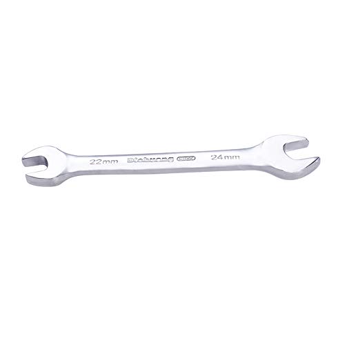 Utoolmart 両口スパナ スパナセット ダブルエンドレンチ ダブルエンド U字型開口部 1個入り 22x24mm 全長230mm クロムバナジウム鋼(Cr-V)製 鏡面研磨 スラチェットレンチセット 首振ラチェット チューブ レンチ スナップオン ダブルエンドフレアナットレンチ オート修理ツール 滑り止め 修理ツール