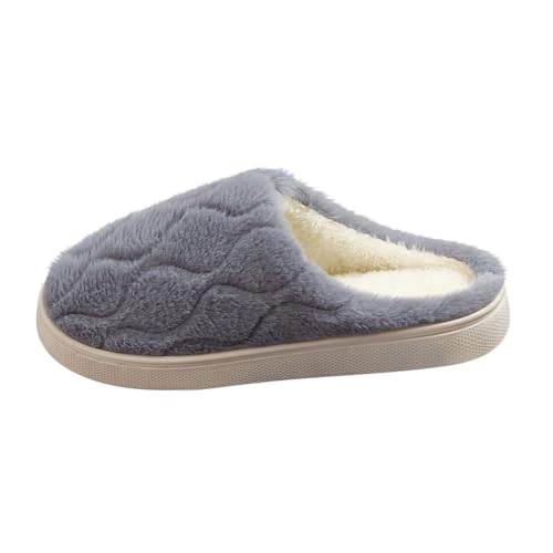 Winter Cute Slipper for Women Textured Fleece Lining Casual Slide Lightweight Keep Warm Sandal 2025 Indoors Shoe