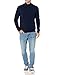 Amazon Essentials Men's Long-Sleeve Soft Touch Quarter-Zip Sweater, Navy, Large