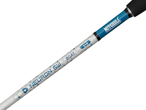Mitchell Neuron SW II Bootsangel- und Rollen-Kombination | Salzwasser-Bootsangel-Set | 1+1-Lager-Rolle | Graphitkörper | Vorbespult und fischfertig | 6000 | 2,10 m | 100–300 g