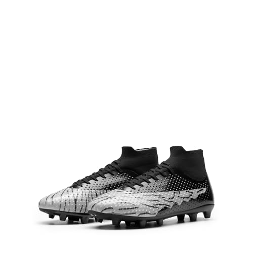 Dream Pairs Men'S Soccer Cleats Lightweight Football Cleats Professional Training High-Top Soccer Shoes,Size 9,Black/Light Grey,Sdss2401M thumb #5