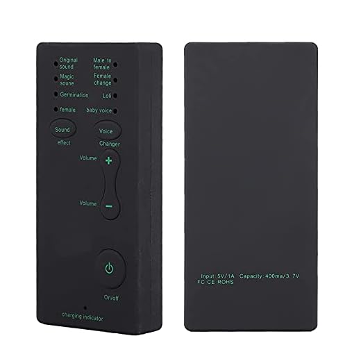 Bewinner Portatile Scheda Audio Mini Voice Changer, 4 Effetti Sonori + 4 Cambi di Voce Stereo Audio Sound Changer per Wechat, Vivi e Canta