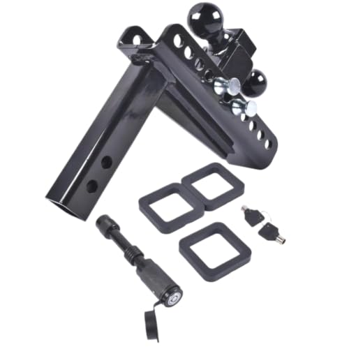 Enganche de remolque de 2 pulgadas con elevación de 8 pulgadas para remolcar caravanas 4