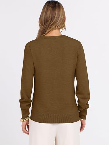 Image of ANRABESS Women's Long Sleeve V Neck Basic Sweaters | Classic Pullover Tops,Soft Loose,Business Casual Work,Travel Vacation,All Day Wear,Fall Spring Outfits,Winter Layer Clothing