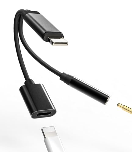 Ya en manzanajugosa.com: Adaptador de 3,5 mm para auriculares de audio jack a Lightning (2 en 1) Cable AUX para iPhone 14 13 Carga Adaptador para Apple MFI Certified Cargador Auriculares Accesorios SDoppiador Lighting Para
