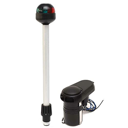 Aqua Signal Boat Bow Navigation Light | W/Horn Base Bicolor #TOP5