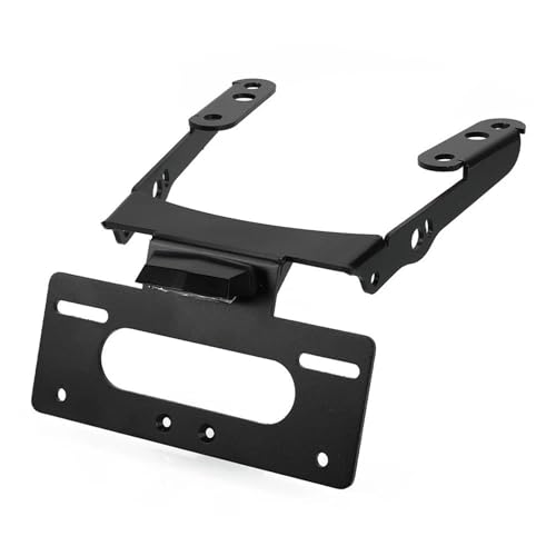 POLOFZFGKZ Für Husqvarna WhitePilen 401 BlackPilen 401 250 200 125 Motorrad-Kennzeichenhalter Rücklicht Ordentlicher Fender-Eliminator Motorrad Kennzeichenhalter(Black with Light)