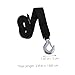JECOMPRIS Portable Tow Straps Hooks High Strength Capacity Elastic Construction for Secure Towing of Cars Boats and Trailers Recovery Strap