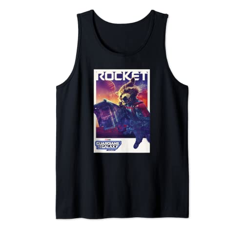 Top Marvel Rocket Solo Poster Guardianes de la Galaxia Vol 3 ropa sin mangas algodón unisex