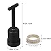 Alipis 2Sets Lamp Shade Ring Replacement Kit with Removal Tool Plastic Socket Rings for Home Office and Commercial Use Secure Support and Easy Installation