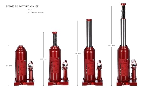 Cric hydraulique bouteille 16T SX Bottle Jack à structure soudée