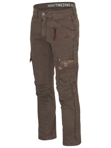 Preisvergleich Produktbild Timezone RogerTZ Roger Herrenhose Cargohose lässig modern (W33 / L36, Washed Brown)
