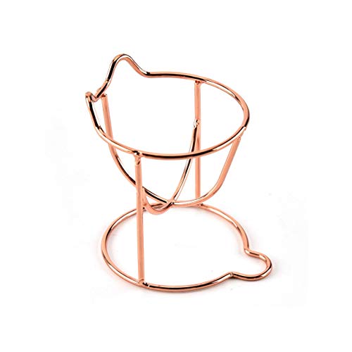 Preisvergleich Produktbild Cat Makeup Puderquaste Halter Schwammständer Puff Foundation Mixer Trockenregal Beauty Tools für Zuhause - Roségold