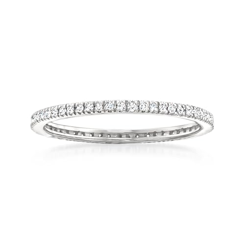 Pure Collection by Ross-Simons 0.15 ct. t.w. Diamond Eternity Band in Sterling Silver