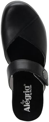 Alegria Women's Sydni Coal Leather Slip-On Wedge Clog Sandal 7-7.5 M US | Image 3