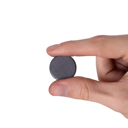 Y10 Ferrit - Magnet Für Kunst, Handwerk, Wissenschaft und Diy - 25mm Durchmesser x 5mm Dick - 0,6kg Zug - Pack von 20