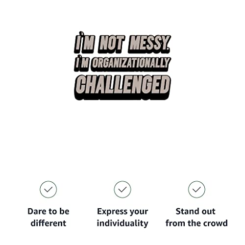 Not Messy Hooded Denim Jacket for Kids - Lazy Quotes Jean Jacket - Quotes Printed Denim Jacket for Kids4