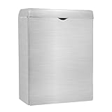 Alpine Industries Sanitary Napkin Receptacle – Wall Mounted Tampon Holder For Bathroom Provides Clean & Odor-Free Restroom for Home, Office & Public Restrooms (Stainless steel)