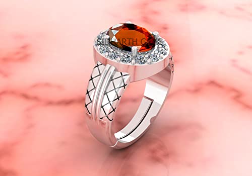Pierre précieuse grenat hessonite véritable pour bague de luxe - 2