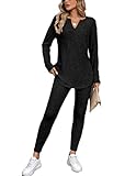 Photo Gallery jenjon donna completo tuta 2 pezzi a maniche lunghe con leggings in maglia a coste scollo a v tuta casual sportiva autunno inverno Photo Gallery jenjon donna completo tuta 2 pezzi a maniche lunghe con leggings in maglia a coste scollo a v tuta casual sportiva autunno inverno