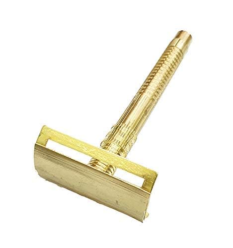 Brass Shaving Safety Razor For Clean Smooth Shave For Men Golden (1)