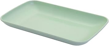 Rectangular Plates, Unbreakable, Plastic, Set of 4, Baking, Fish, Dishes, Sashimi, Plate Set, Stylish, Fish, Sushi Plates, Long Plate, Rectangular Plate, Dish Set, Green