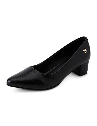 Image of ELLE Women's Textured Block Heel Slip-On Pumps
