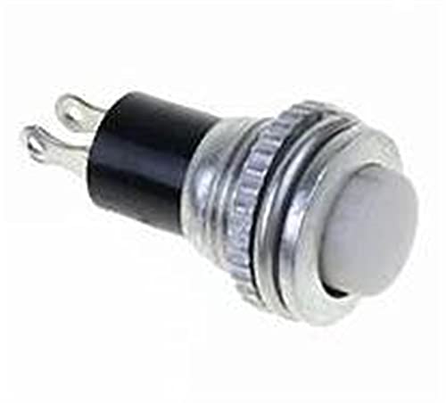 Interrupteur momentané DS-316 blanc bouton poussoir 10mm 250V 1A