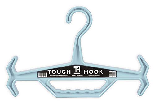 Tough Hook | Heavy Duty, Multipurpose Gear Hanger | 150 lb Load Capacity | Made in USA | High-Impact Plastic for Extreme Durability (Luxury Blue)