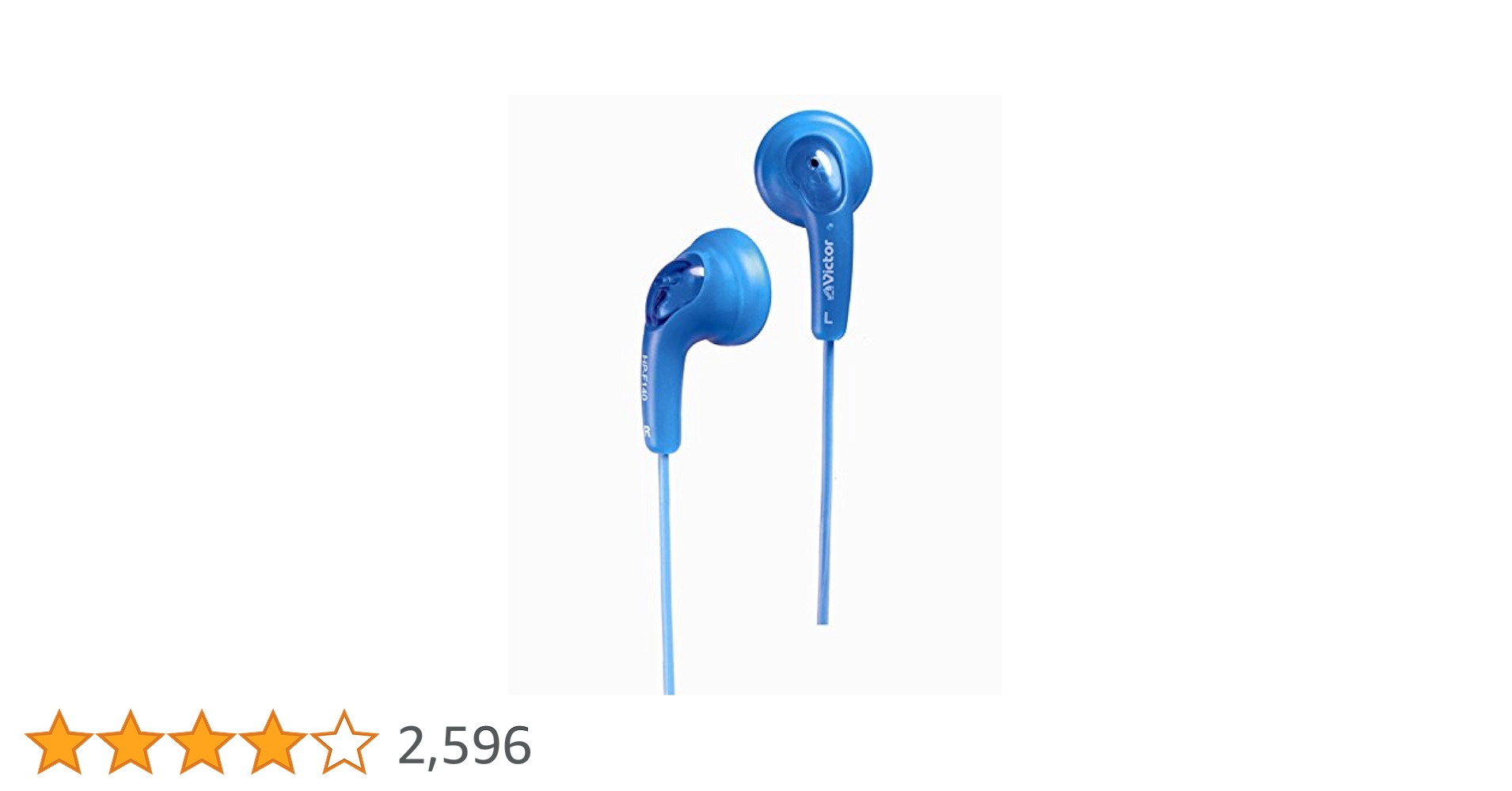 JVC インナーイヤーヘッドホン HP-F140 グミホン 8本セット【新品】 31RvhUe6vrL.jpg