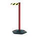 Tensabarrier D0032 Barrier Post with Belt PVC Red