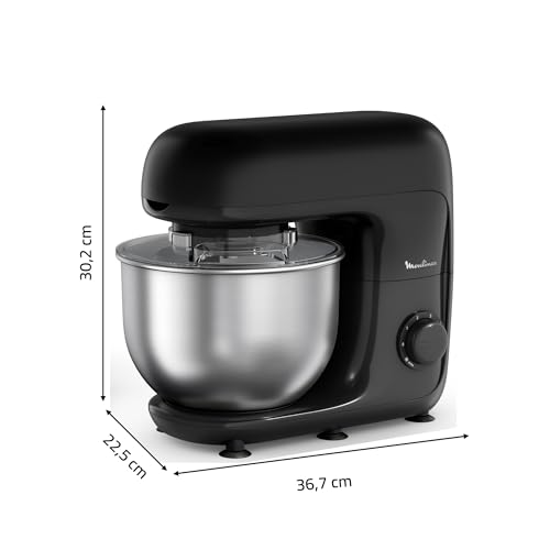 Robot Pâtissier MOULINEX Bake Essential QA161810 – 800 W, Bol Inox 4.8 L - vue 9