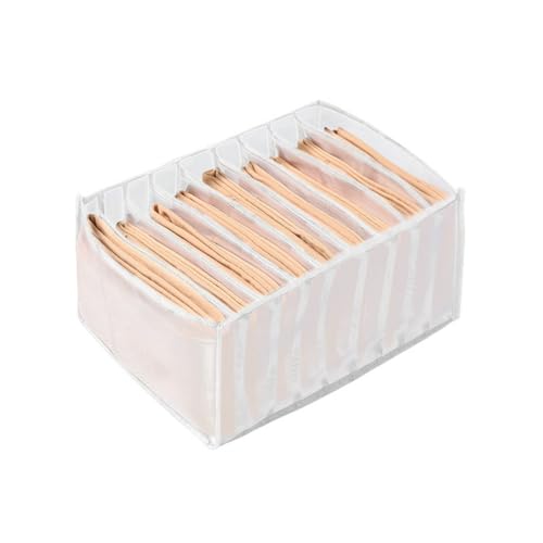 Ohulelks 1 Caja de Almacenamiento de Ropa para Pantalones, Organizador de Ropa con CajóN Plegable Lavable de 7 Rejillas ()