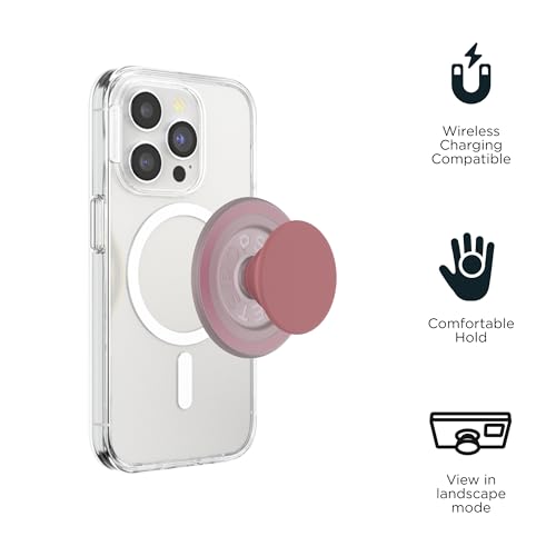 Image of PopSockets Phone Grip for MagSafe with Kickstand, Magnetic Stand, Swappable Top, Secure Hold for iPhone MagSafe Cases, Phone & Tablet Grip, Cute PopSockets - PopOut Clay Speckle