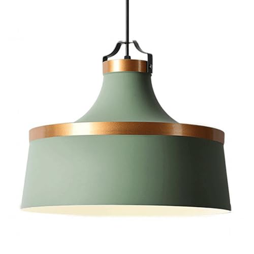 Lampe suspendue à une tête E27 pour remplacer un éclairage terne par un abat-jour coloré